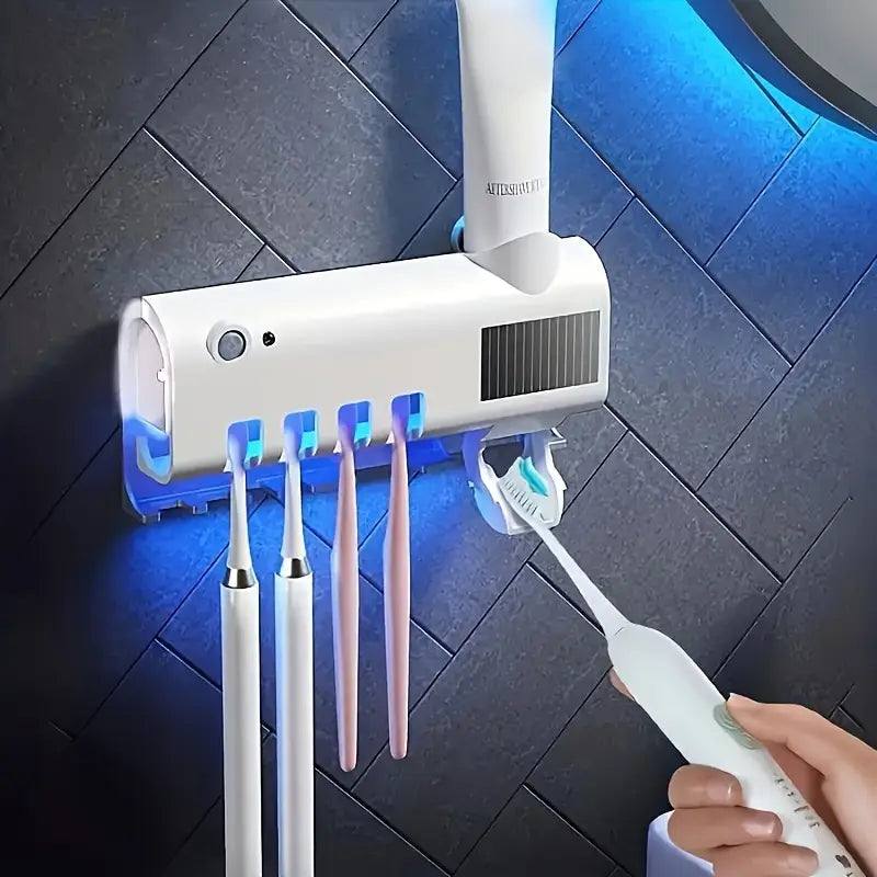 Dispensador Pasta Dental y Portacepillos